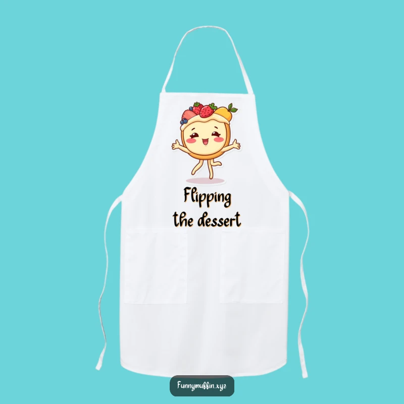 Funny Cartwheeling Tart Apron: Kitchen Fun Dessert Gift