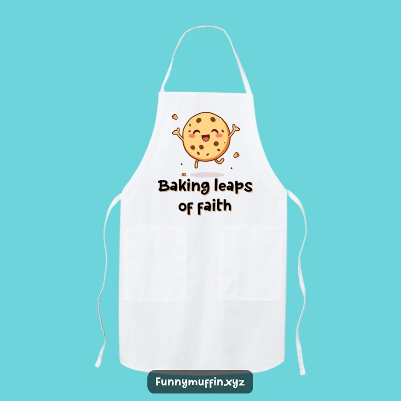 Funny Cookie Leap Apron: Bake with Delight and Laughter!