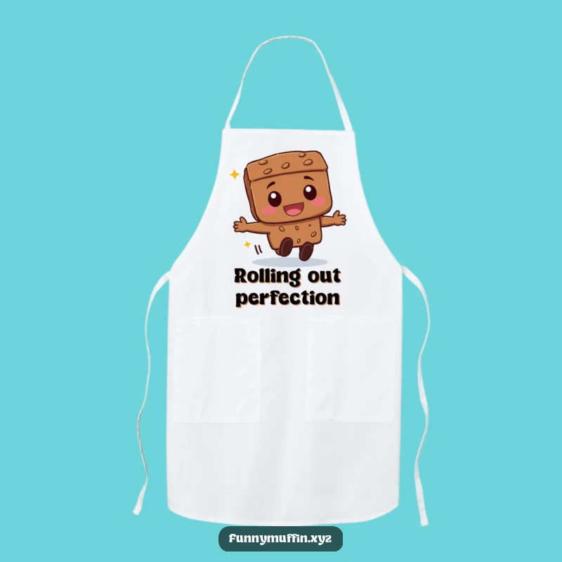 Funny Brownie Rolling Apron - Cook with Joy and Sweet Humor