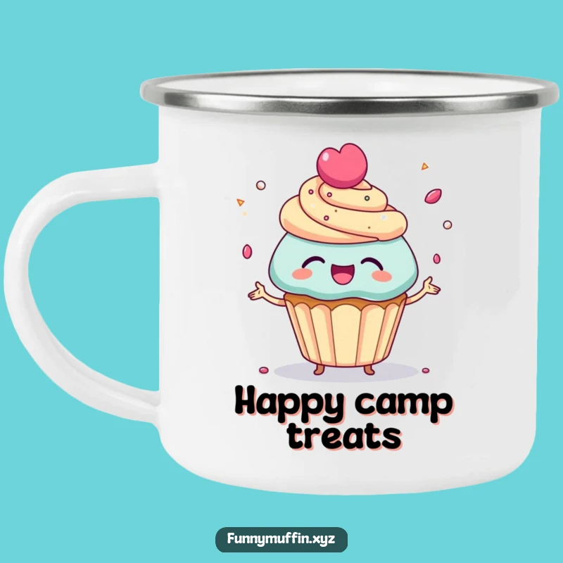 Funny Cupcake Juggling Camping Mug - Sweet Adventures & Gift!