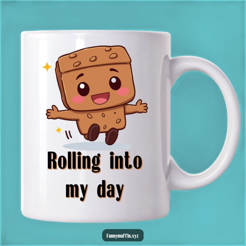 Funny Brownie Rolling Mug - A Joyful and Deliciously Humorous Gift