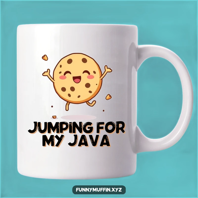 Funny Cookie Leap Mug: Celebrate Every Moment with a Laugh!