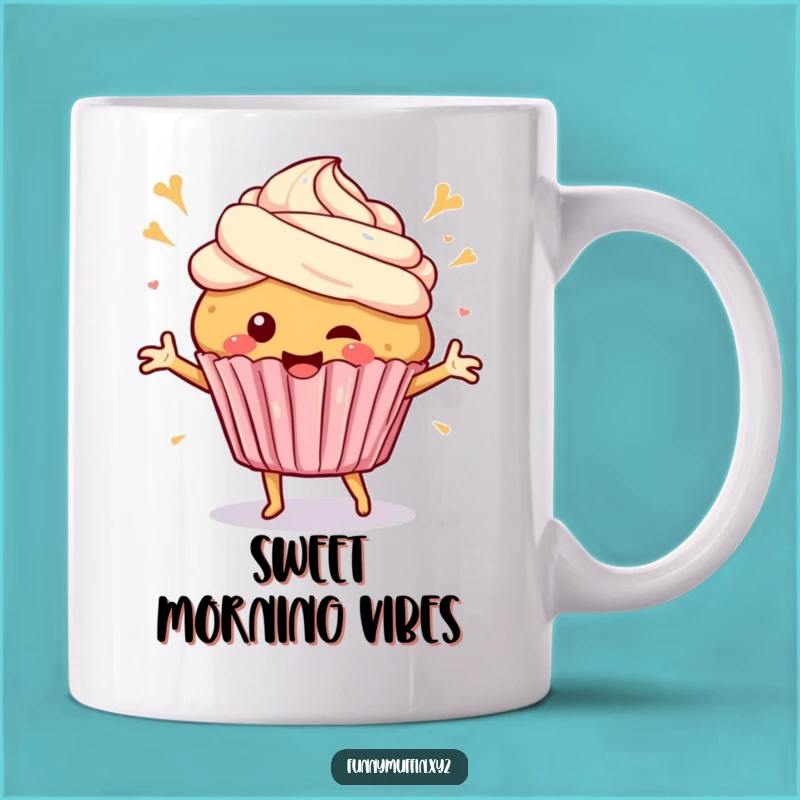 Funny Muffin Dance Mug - Happy Celebration & Funny Gift!