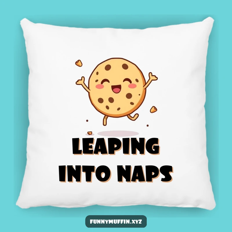 Funny Cookie Leap Pillow: Cuddle Up with Pure Joy!