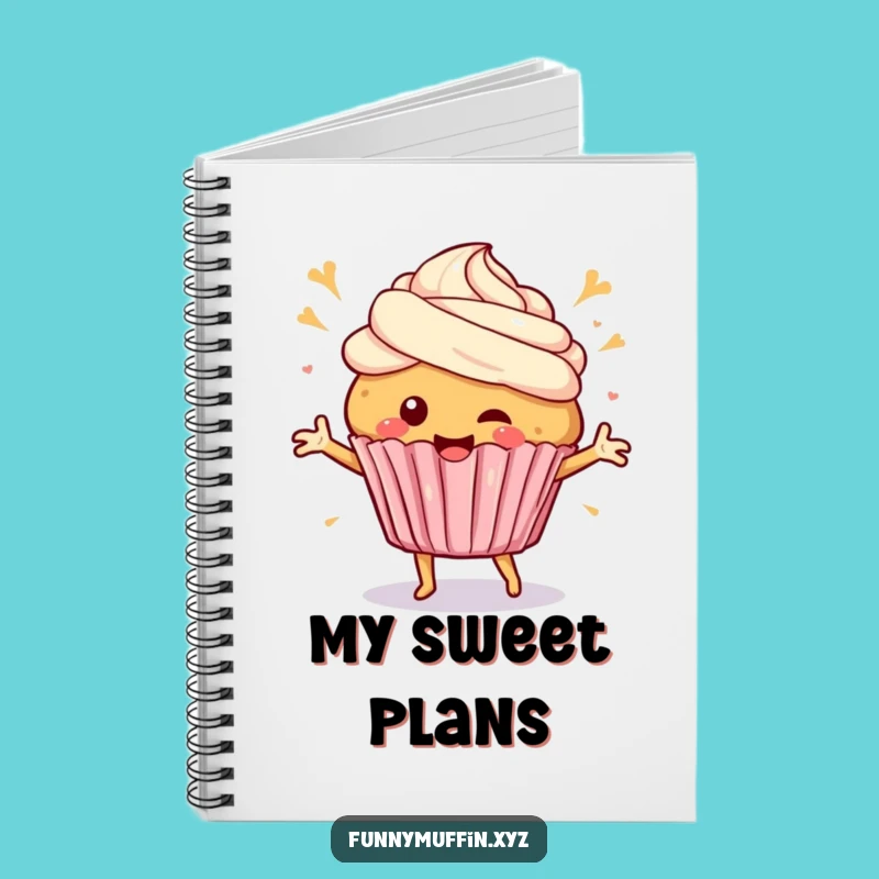 Funny Muffin Dance Notebook - Happy Ideas & Celebration Gift!