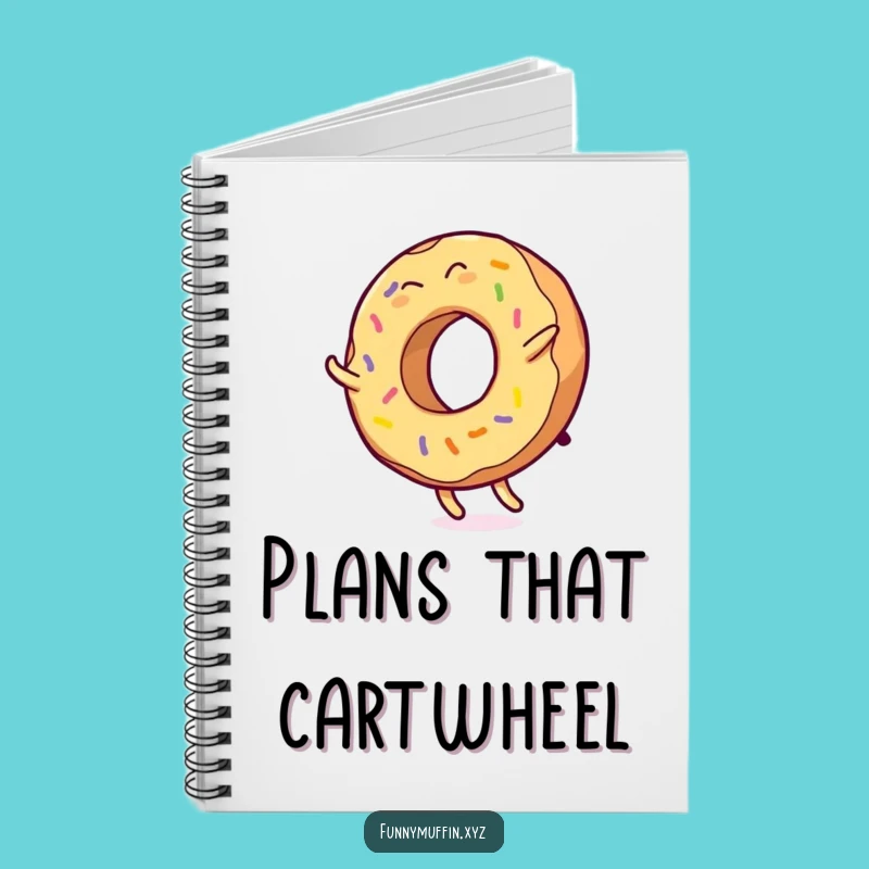 Funny Donut Cartwheel Notebook: Doodle Your Way to Fun!