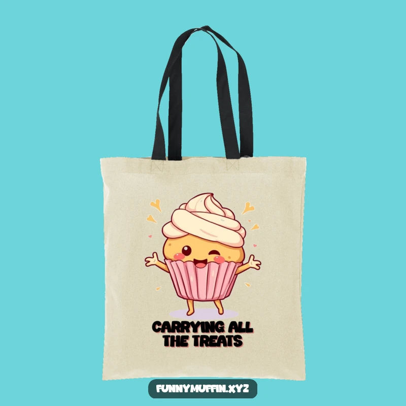 Funny Muffin Dance Tote Bag - Happy & Sweet Gift!