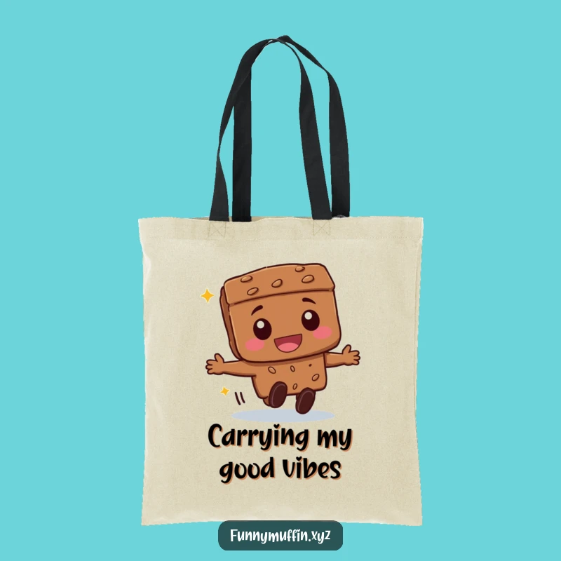 Funny Brownie Rolling Tote Bag - Carry Your Essentials with Glee