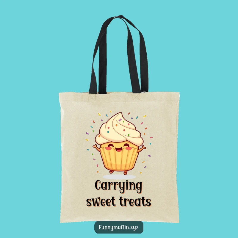 Funny Muffin Sprinkle Tote Bag: Carry the Party!